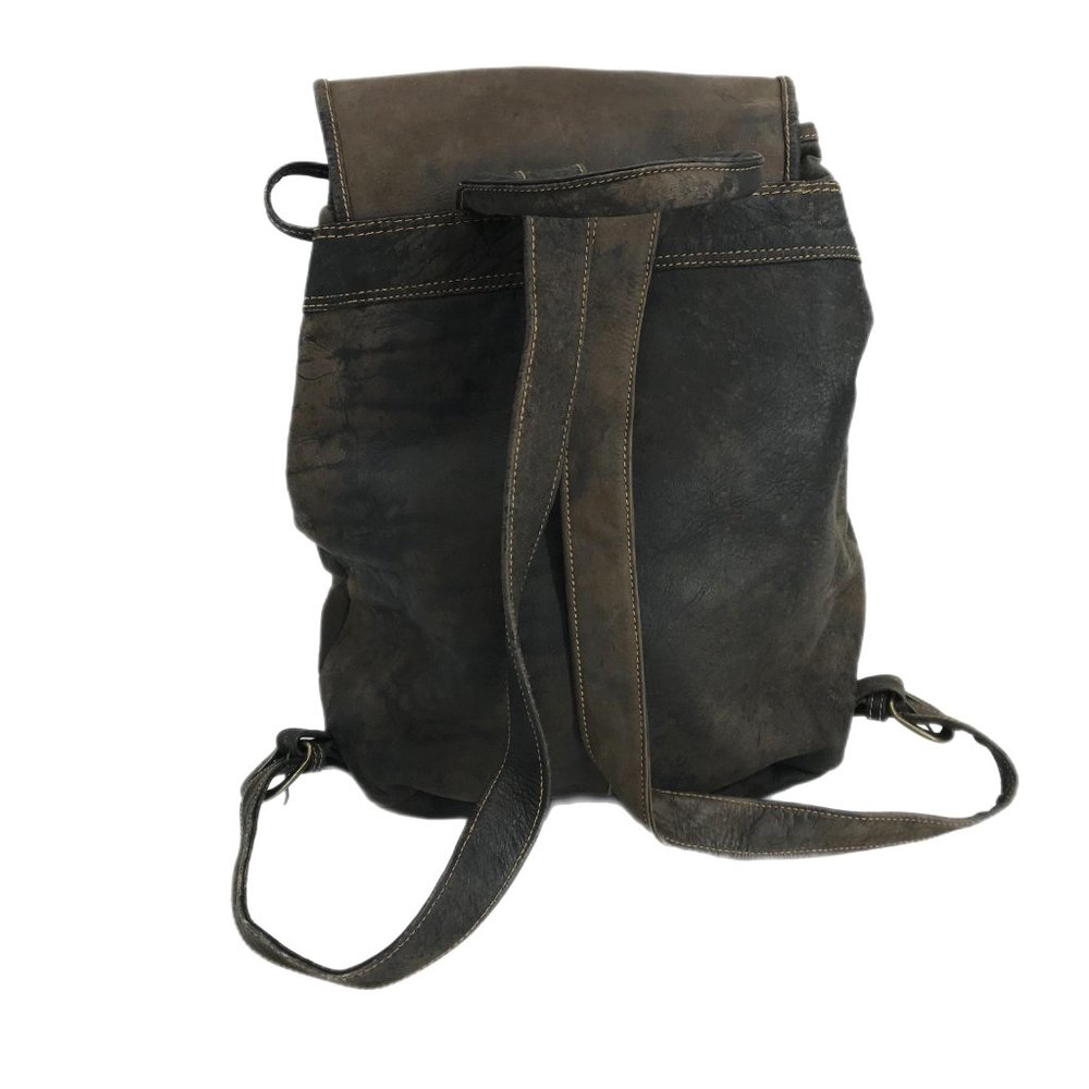 Backpack Large Handcrafted Rucksack Brown Thick L… - image 2